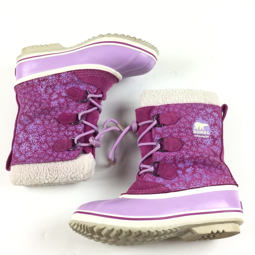 SOREL Winter Carnival Snowflake Waterproof Winter Snow Boot Women’s Sz 6 - Picture 8 of 11